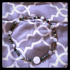 Handmade boho beaded necklace